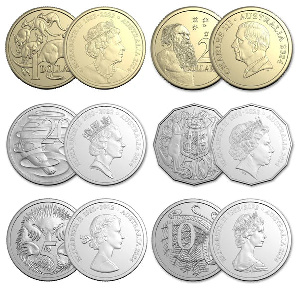 2024 Royal Australia Mint UNC Year Set - Change of Monarch