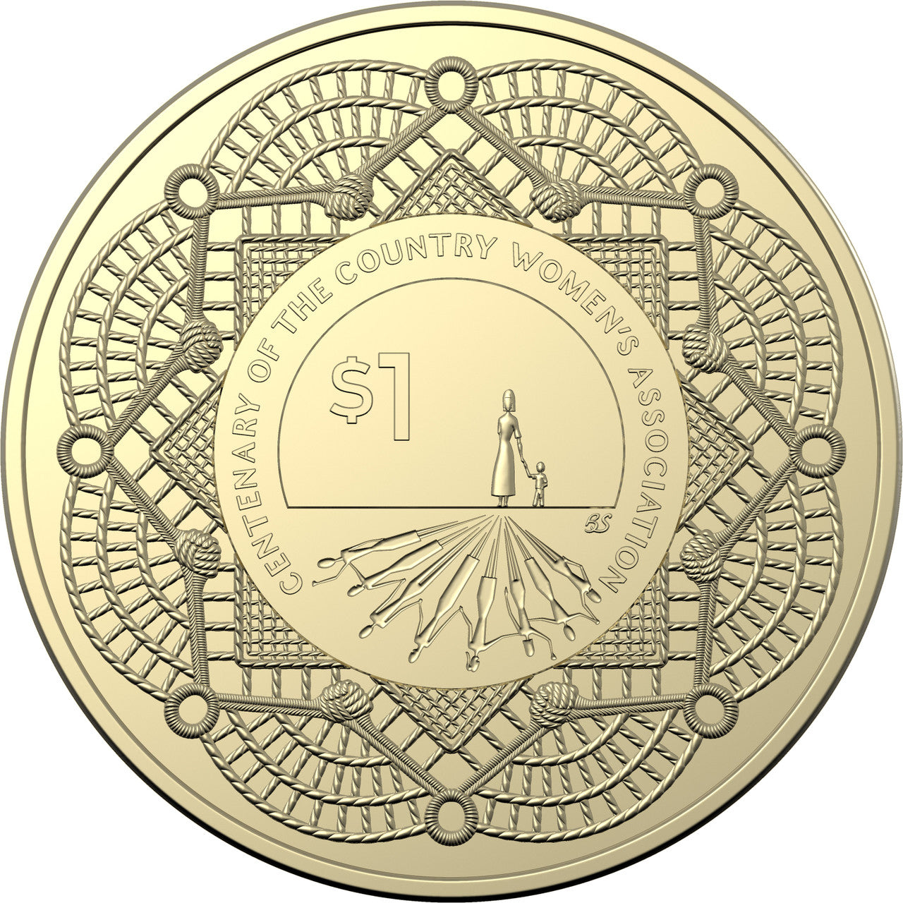 2022 Royal Australian Mint UNC $1 Coin on Card - Country Womens Association