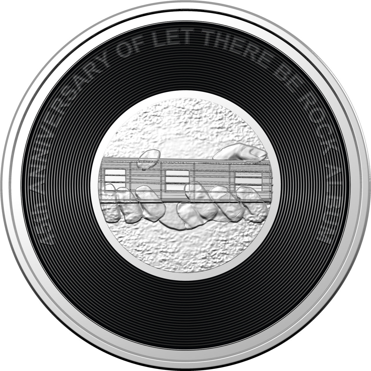 2022 Royal Australian Mint UNC Colourised 20c Coin on Card - AC/DC Let There Be Rock
