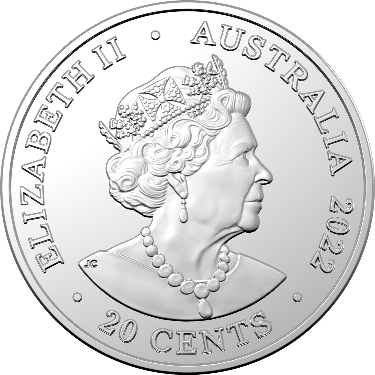 2022 Royal Australian Mint UNC Colourised 20c Coin on Card - AC/DC Blow Up Your Video