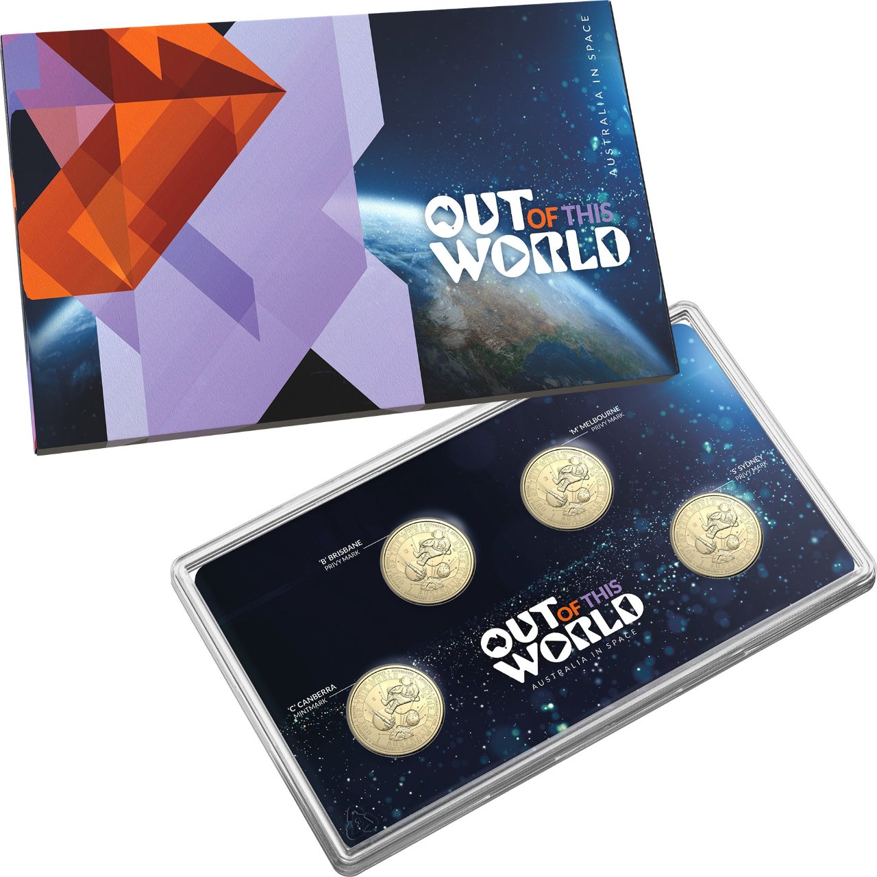 2024 Royal Australia Mint UNC $1 4-Coin Set - Out of this World