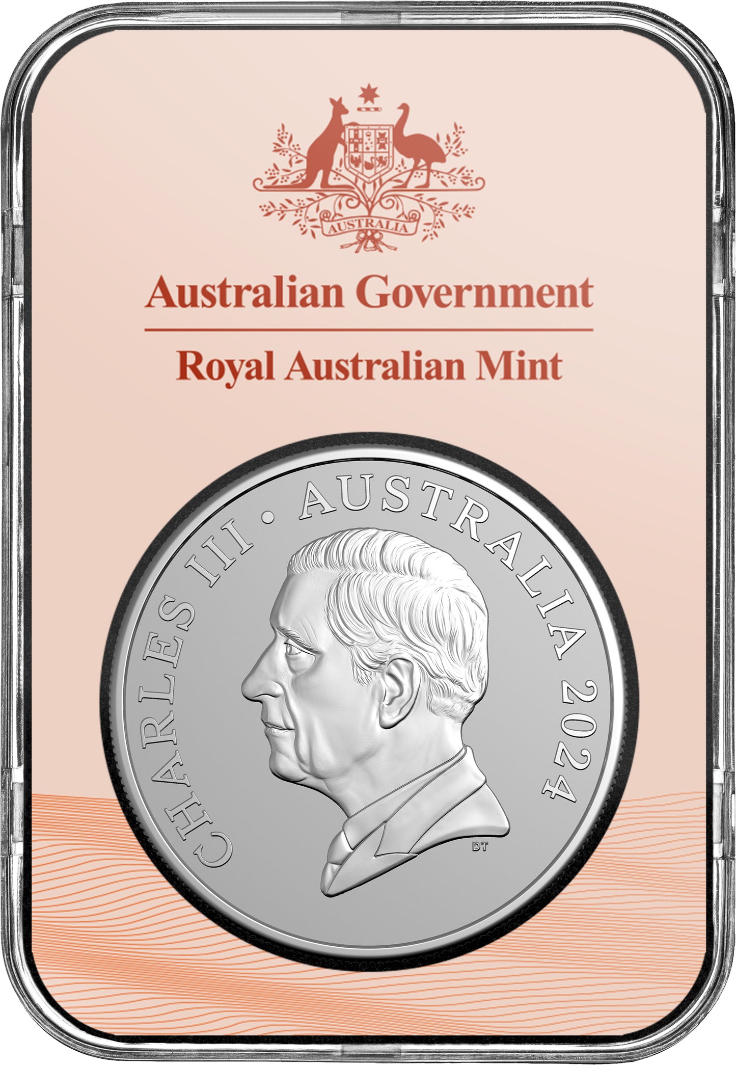 2024 Royal Australia Mint UNC Silver 1oz $1 Coin - Kangaroo Desert Life