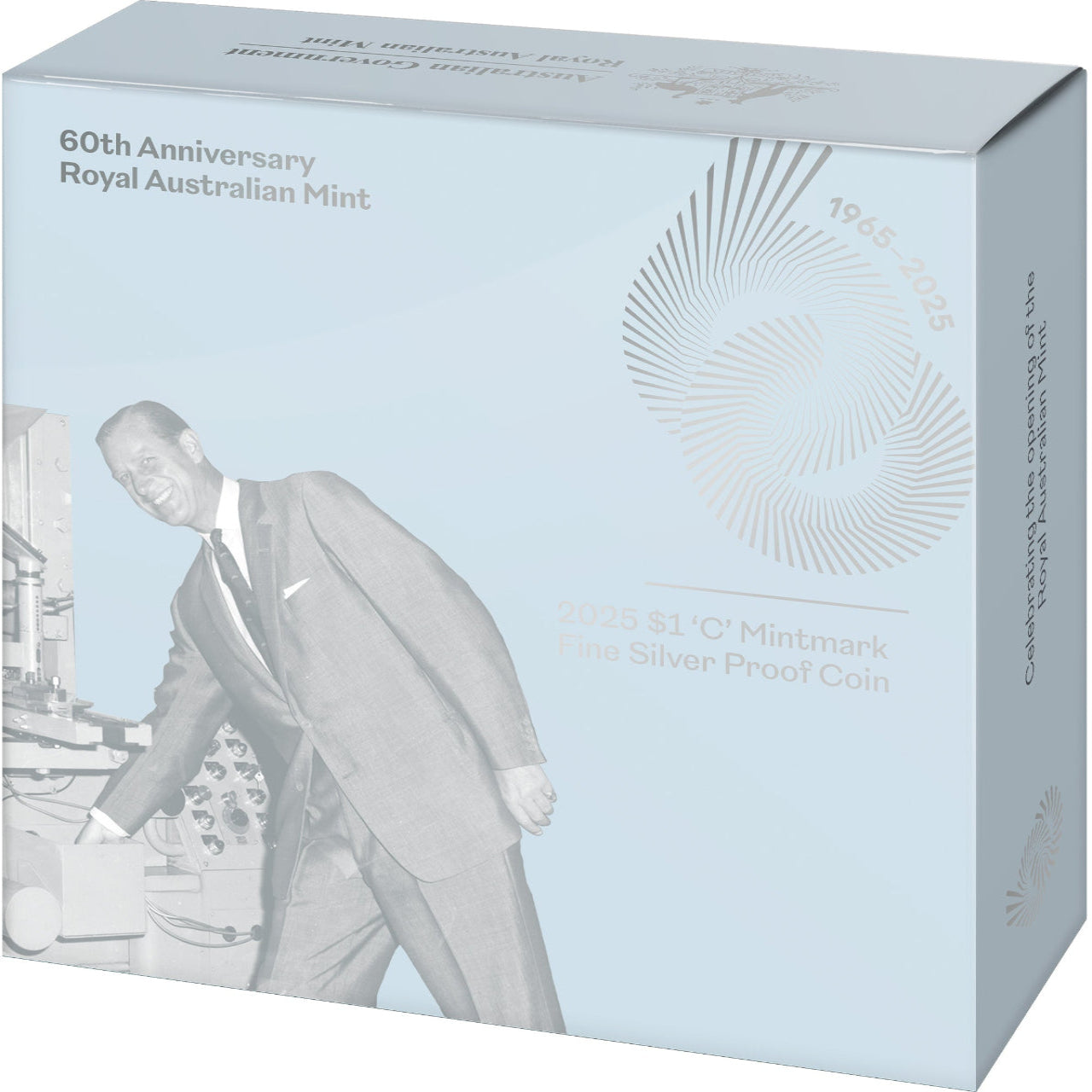 2025 C Royal Australian Mint Silver Proof $1 Coin - 60th Anniversary of RAM