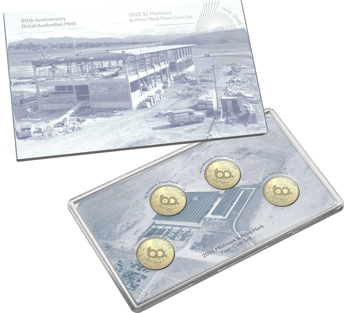 2025 Royal Australian Mint UNC $1 Mintmark & Privy Set - 60th Anniversary of RAM