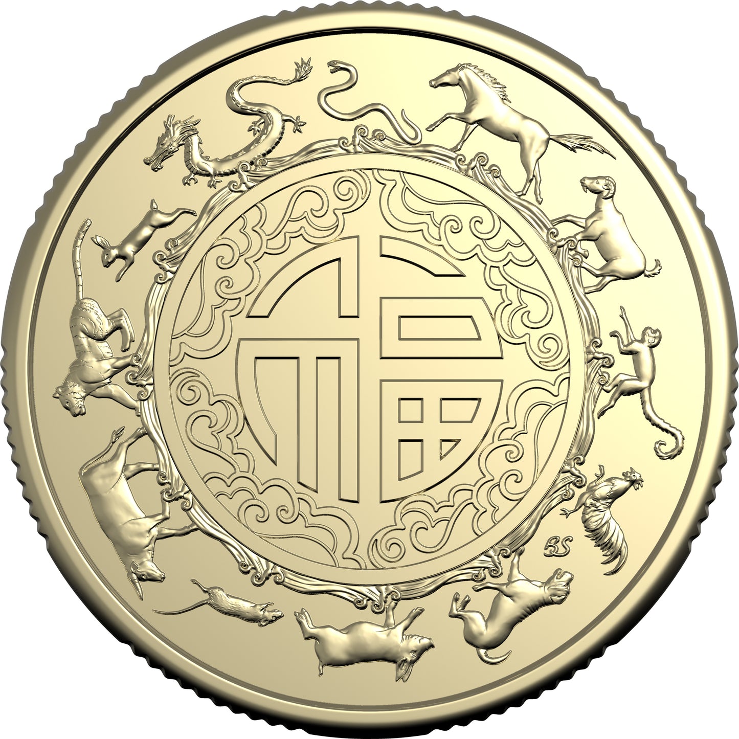 2025 UNC $1 2-Coin Set on Card - Lunar Year of the Snake