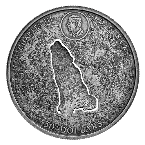 2024 Royal Canadian Mint Pure Silver Antiqued $30 Coin - The Howling Wolf