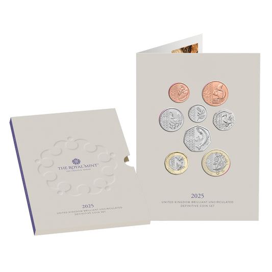 2025 Royal Mint UK BUNC Definitives Year Set