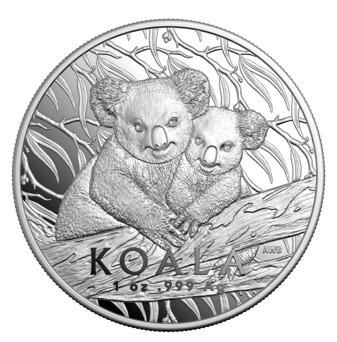 2025 Fine Silver Proof 1oz $5 Coin - Koala Series