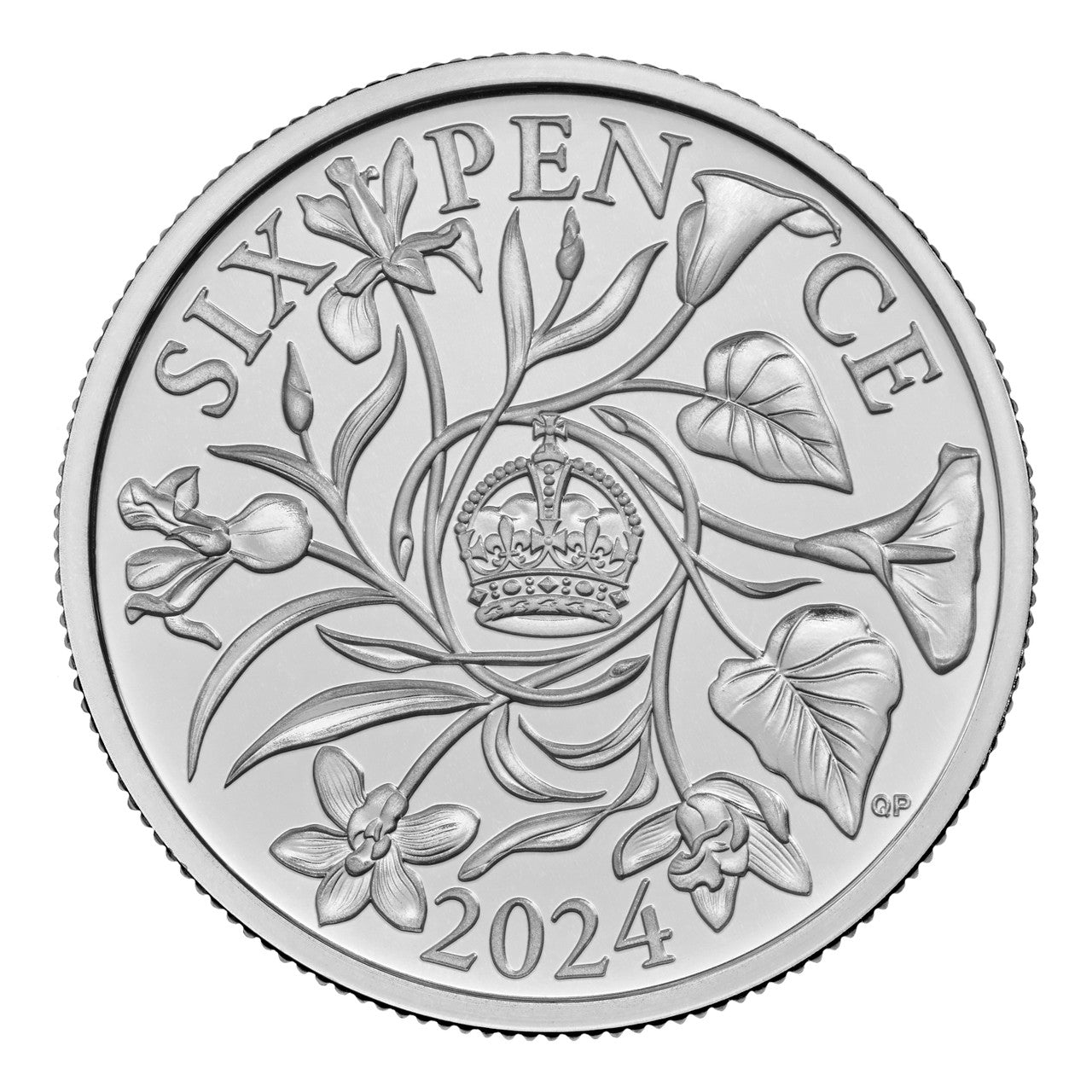 2024 Royal Mint UK Silver Proof Sixpence Coin on Card