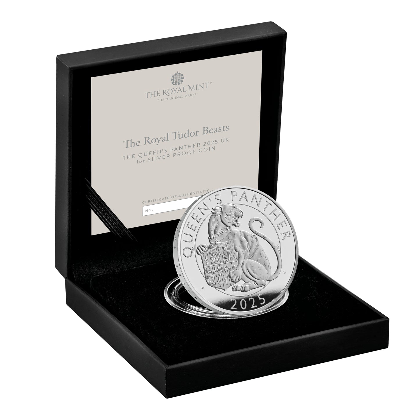 2024 Royal Mint UK Silver Proof 1oz 2 Pound Coin - Royal Tudor Beasts The Queens Panther