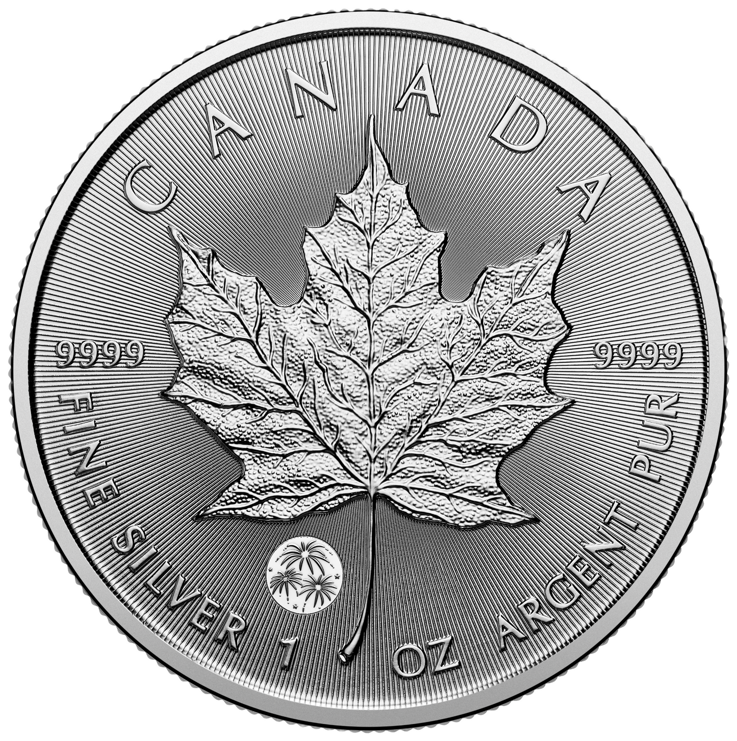 2025 Royal Canadian Mint UNC Pure Silver 1oz $5 Coin - Treasured Maple Leaf Congratulations Privy