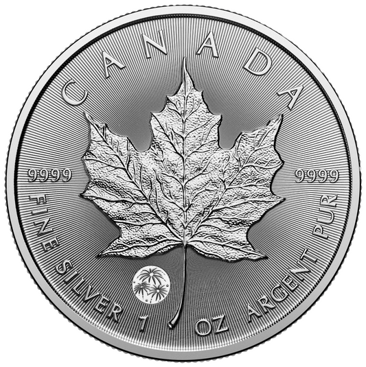 2025 Royal Canadian Mint UNC Pure Silver 1oz $5 Coin - Treasured Maple Leaf Congratulations Privy