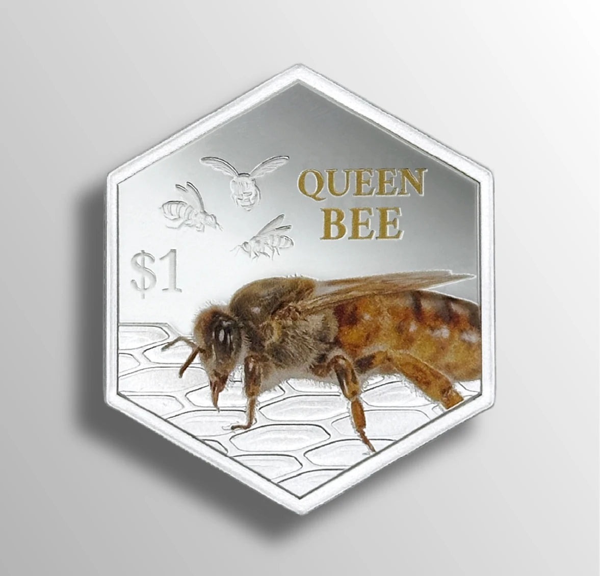2027 Fine Silver Proof Colourised $1 Coin Bluey Cricket + 2026 New Zealand Fine Silver Proof 1oz $1 Coin - Queen Bee
