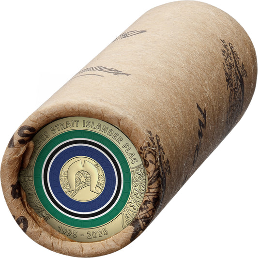 2025 Royal Australian Mint UNC Circulating $2 RAM Roll - 30th Anniversary of Torres Strait Islander Flag