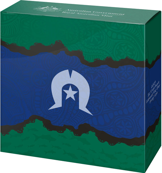 2025 C Royal Australian Mint Silver Proof Colourised $2 Coin - 30th Anniversary of Torres Strait Islander Flag