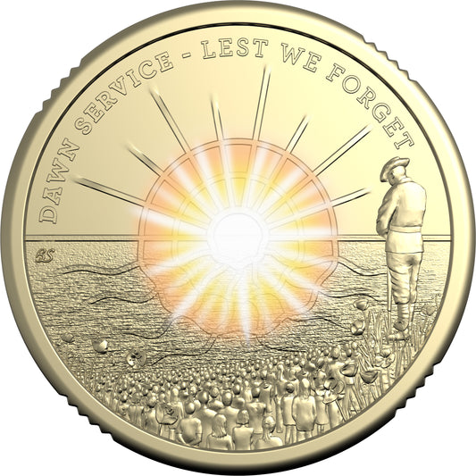 2026 UNC $2 Coin - Dawn Service in 2x2