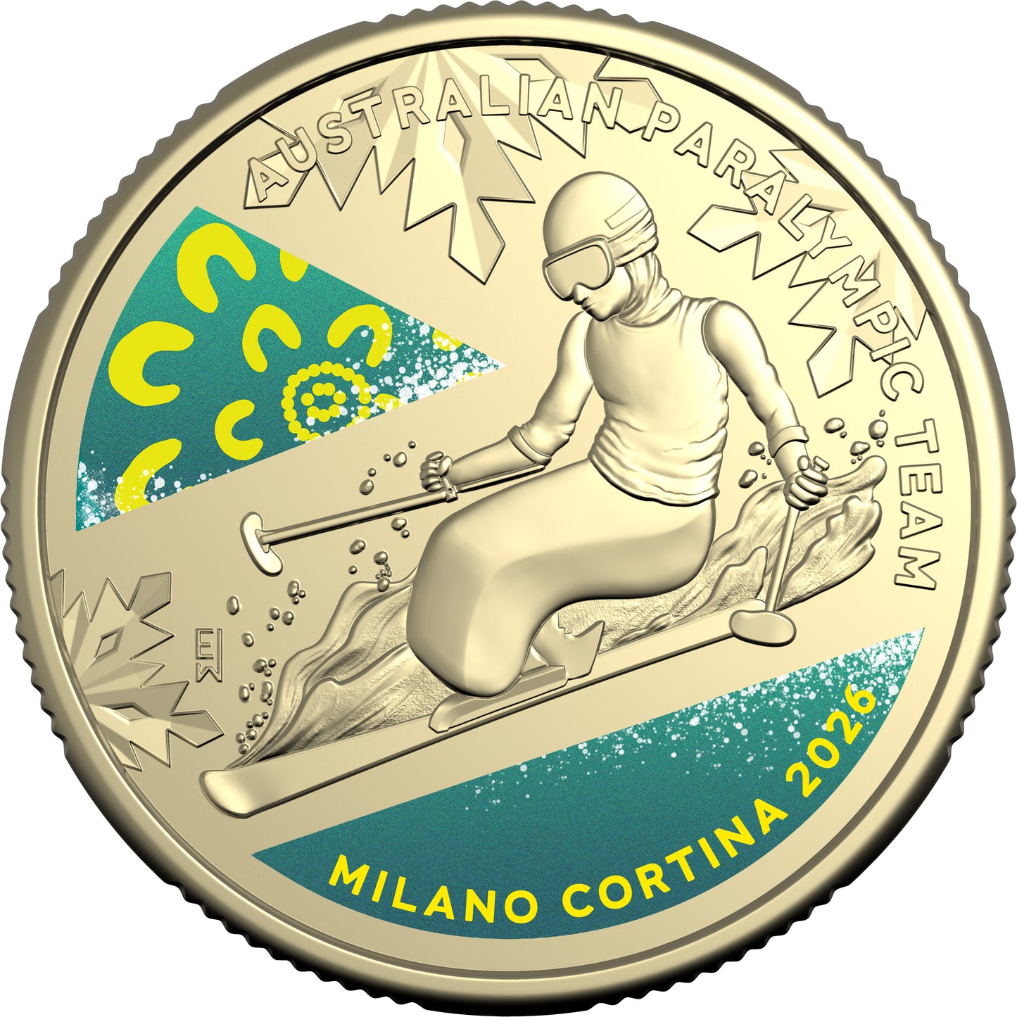 2026 UNC $1 Coin on Card - Winter Paralympics
