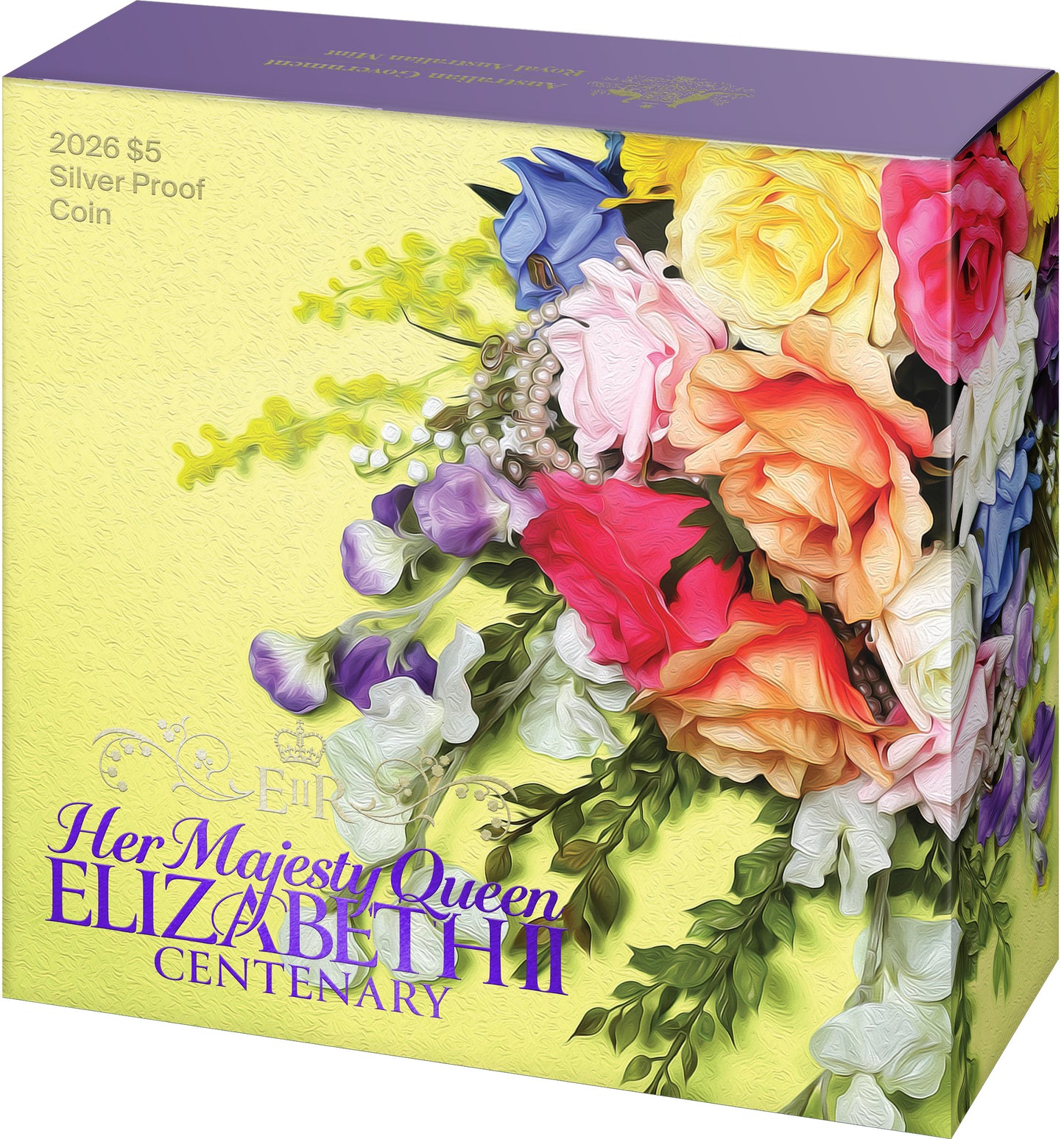 2026 Fine Silver Proof 1oz $5 Coin - Centenary of QEII Birth