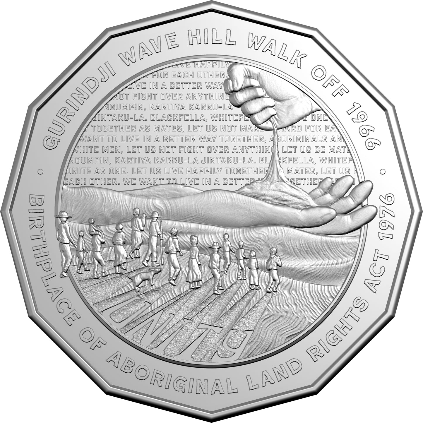 2026 UNC 50c Coin on Card - 60th Anniversary of Wave Hill Walk Off