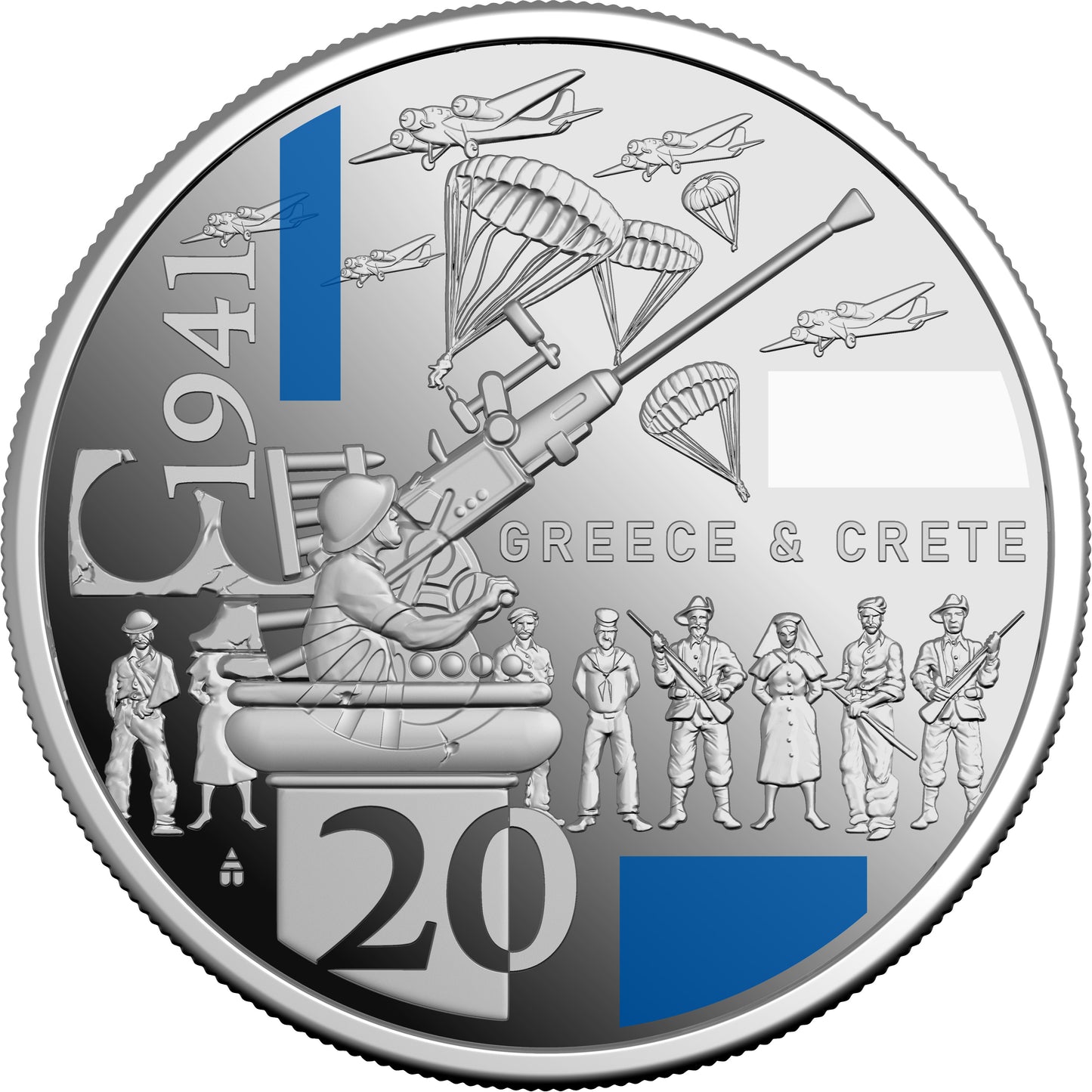 2026 Fine Silver Proof 20c 3-Coin Set - 1914 Service Amid Strife