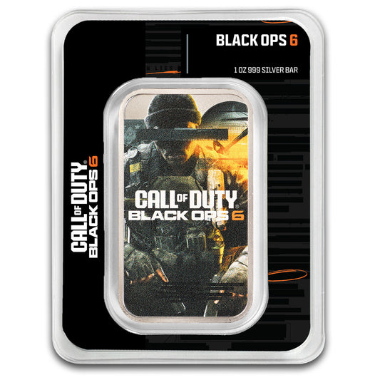 2025 Fine Silver PAMP 1oz Colourised Ingot - Call of Duty Black Ops 6