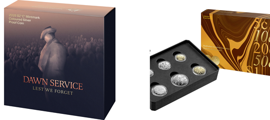 2026 C Fine Silver Proof Colourised $2 Coin Dawn Service + 2026 Proof Year Set - 60th Anniversary of Decimal Currency