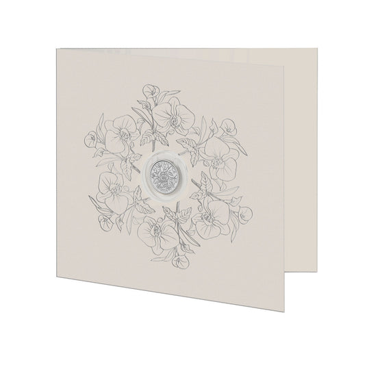 2024 Royal Mint UK Silver Proof Sixpence Coin on Card