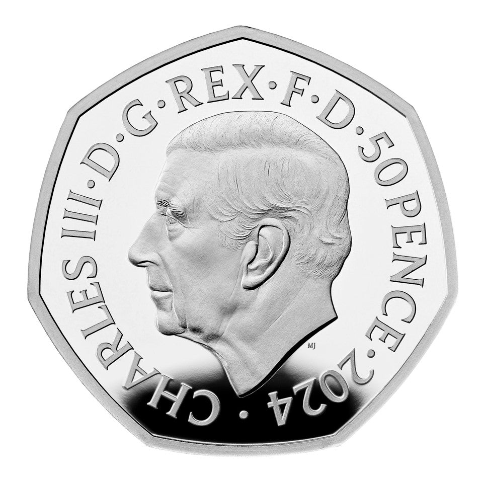 2024 Royal Mint UK Silver Proof Colourised 50p Coin - The Gruffalo's Child