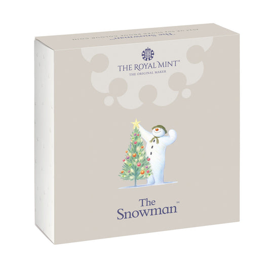 2024 Royal Mint UK Silver Proof Colourised 50p Coin - The Snowman